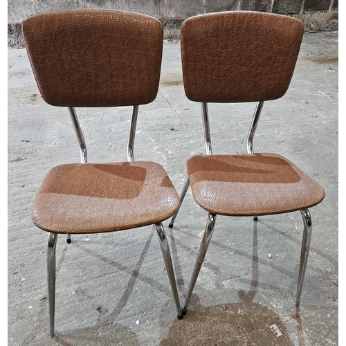 287 - Two retro Chrome framed Chairs.