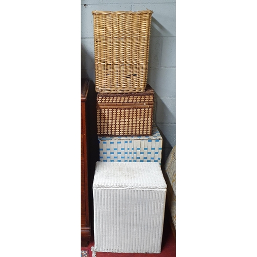 482 - A quantity of Lloyd Loom and other Baskets.