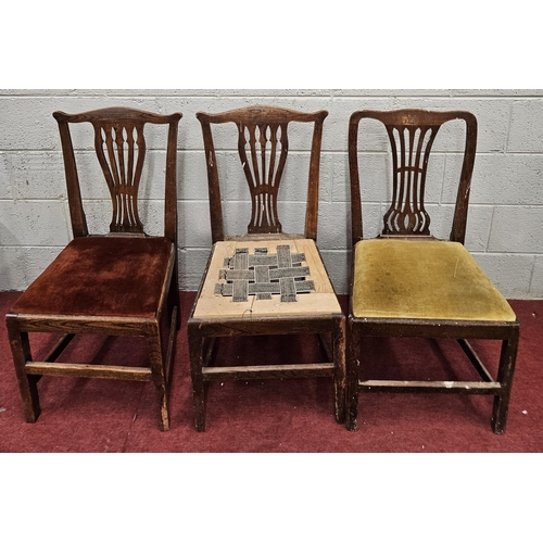 1394A - A group of 19th Century Elm Chairs.