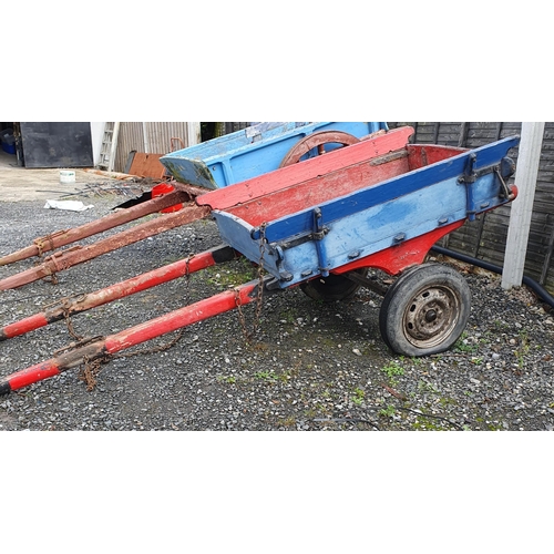 1400 - A good 19th Century horse drawn Cart.
L 297 x W 105 cm approx.