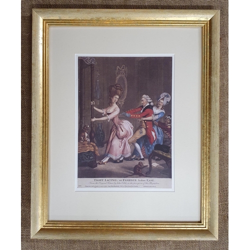 11 - Two well framed French Fashion Prints. 
58 x 48 cm approx.