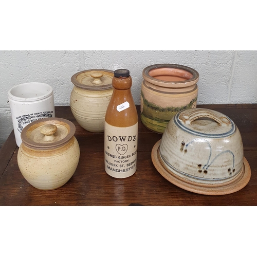 20 - A good quantity of Stoneware to include pub memorabilia advertisings along with a gilt mirror.