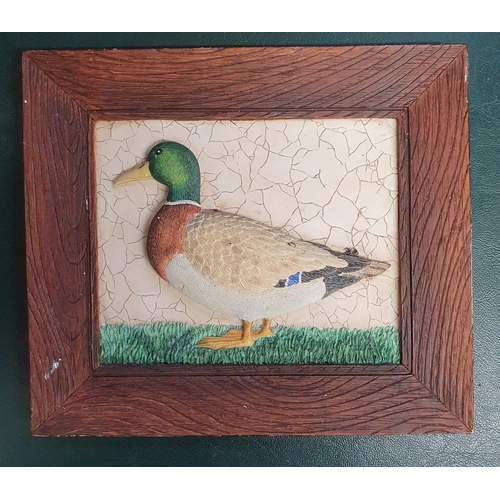 53 - Three coloured Plaques of Animals. 20 x 17 cm approx.