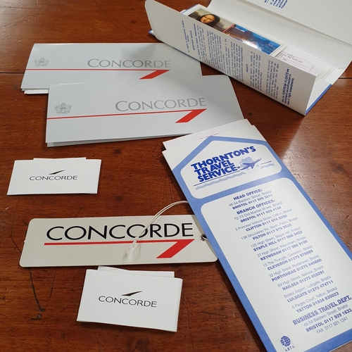 257 - A quantity of Concorde Memorabilia along with a part William Churchill Commemorative Ware.