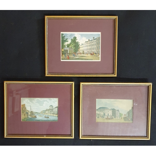 301 - A lovely set of 19th Century colour Prints of Dublin scenes.
26 x 21 cm approx.