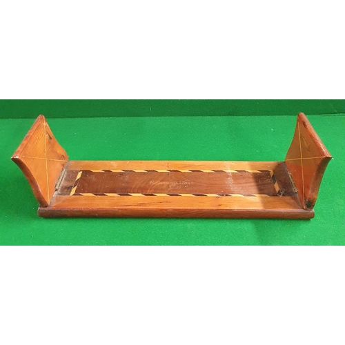 571 - A good Killarney Wood adjustable Book Trough. L 32 cm approx.