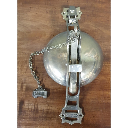 607 - A good Wall Mounted Bell.
L 27 x W 13 cm approx.