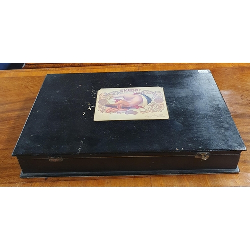 564 - A Vintage Balmoral cigar Box with fitted interior, 42 x 26 cm approx