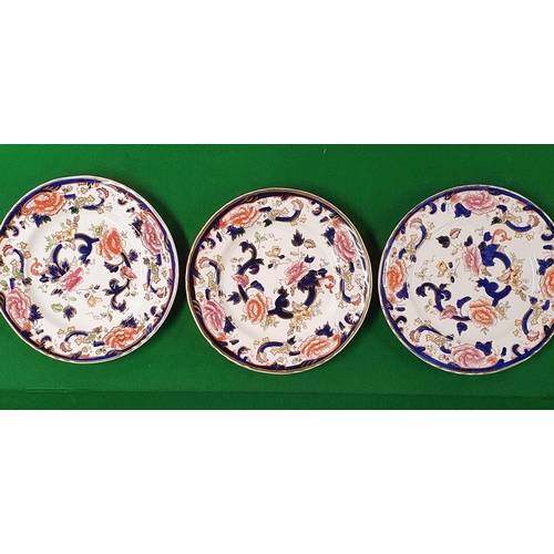 669 - Six Masons Mandalay dinner Plates, 26 cm diam approx.