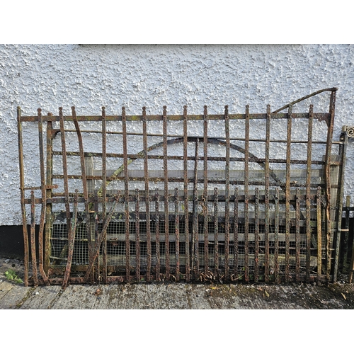 1086 - A large wrought Iron stock Gate, work required.
H 185 x L 280 cm approx.