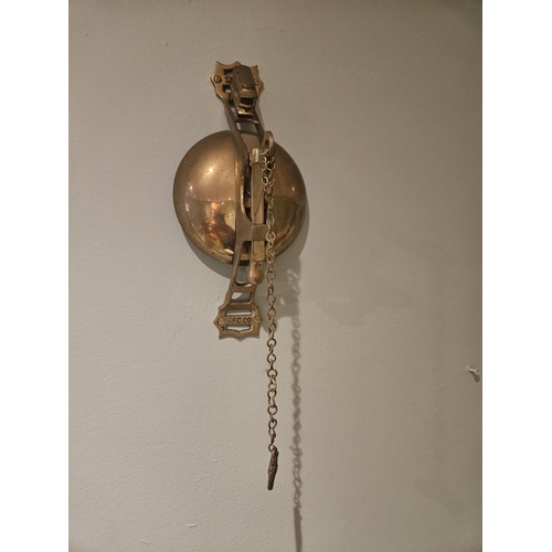 607 - A good Wall Mounted Bell.
L 27 x W 13 cm approx.