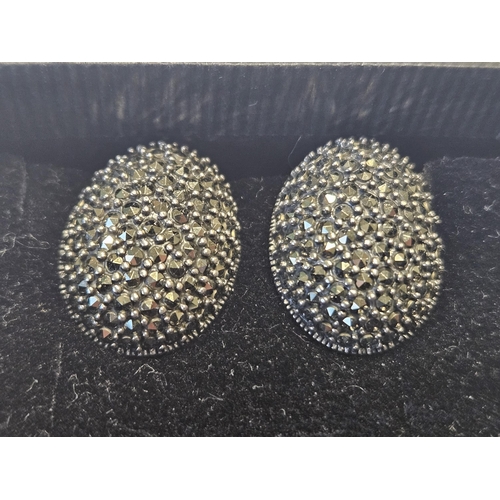 422 - A pair of Victorian clip on Earrings.