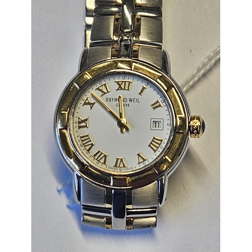 445 - A ladies Reymond Weil bio Metal Watch, keeping good time according to the owner.