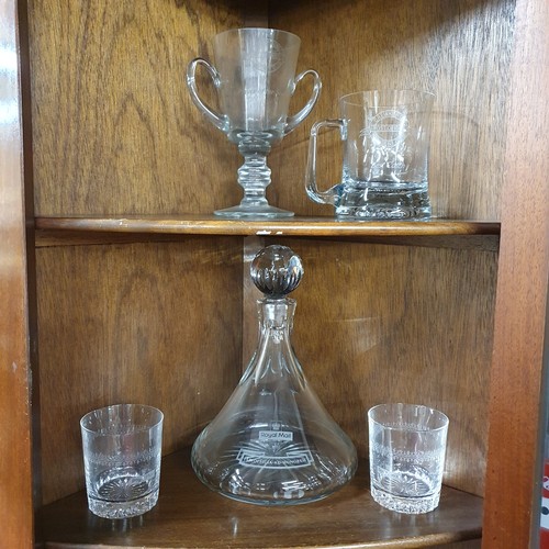 117 - A group of Royal Mail Post Boxes and Crystal glassware.