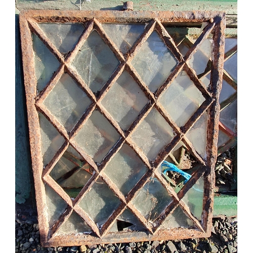 1063 - Three 19th Century leaded glass Windows. AF. H 42 x W 52  cm approx.