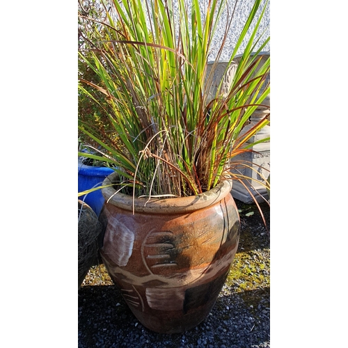 1077 - A large Terracotta Pot.
H 50x D 40 cm approx.