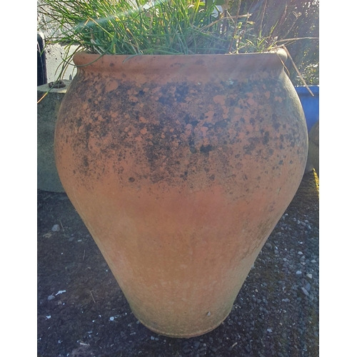 1082 - A good large urn shaped Terracotta Pot.
H 64 x D 50 cm approx.