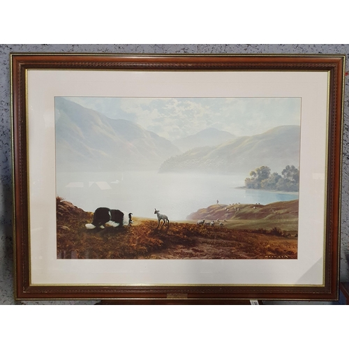 1110 - An early 20th Century Oil on Board of a West of Ireland scene monogrammed MOM along with a coloured ... 