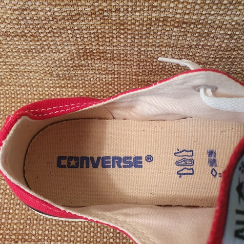 118 - A pair of Ladies Trainer by Converse All Star. New age Denim Red. Pre-owned, as new, never worn . si... 