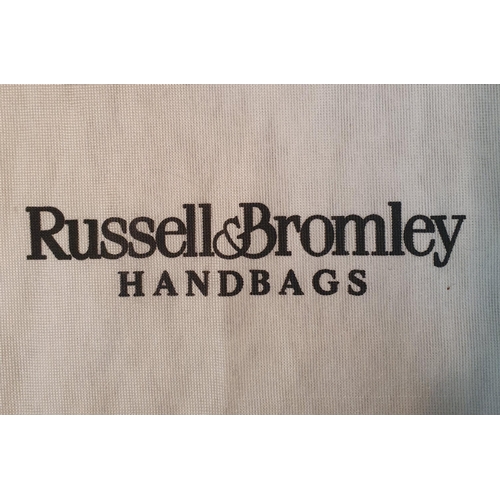 127 - A Stuart Weitzman for Russell & Bromley Hand Bag. Black Suede. Brand New, excellent condition. Retai... 