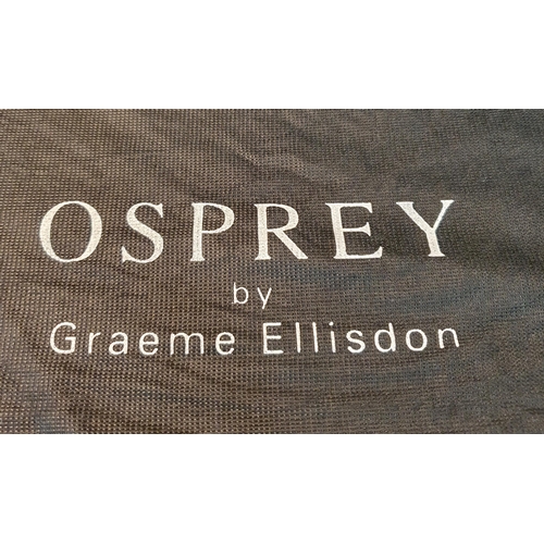 146 - An Osprey Ladies Hand Bag by Graeme Ellisdon . Black Leather with dust bag. Pre-owned excellent cond... 