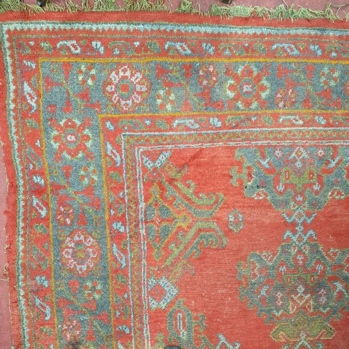 336 - An extremely large Vintage Turkish Carpet with multi borders and central medallion design. Purchased... 