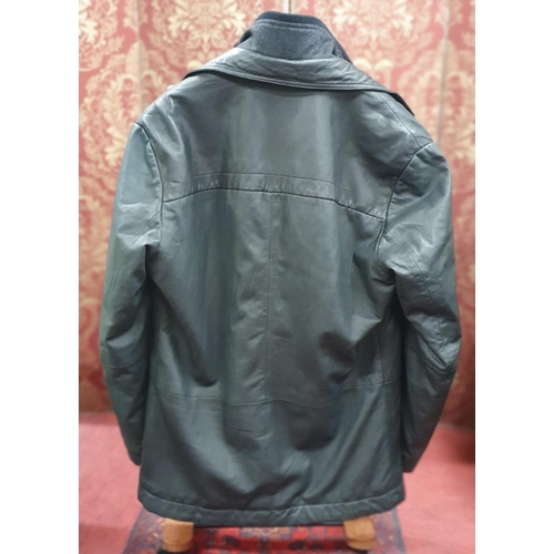 148 - A Hugo Boss Men's Jacket. Soft Black Leather, size 48. Pre-owned, excellent condition, Retails at €5... 