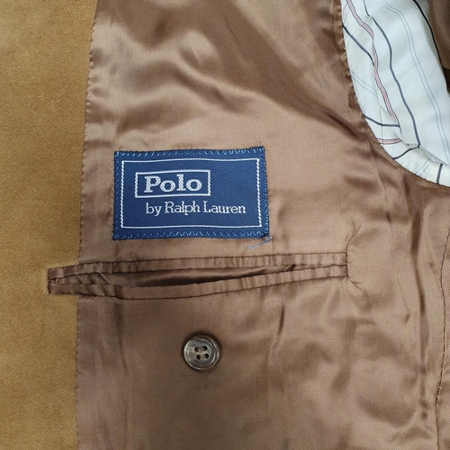 149 - A Ralph Lauren Polo Men's Blazer. Soft Cotton Tan colour, size 52 R. Pre-owned, excellent condition.... 