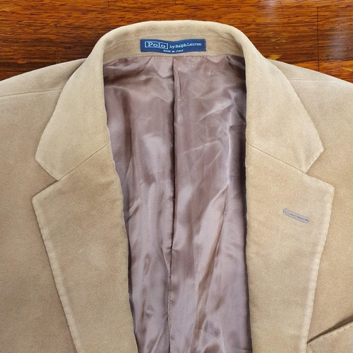 149 - A Ralph Lauren Polo Men's Blazer. Soft Cotton Tan colour, size 52 R. Pre-owned, excellent condition.... 