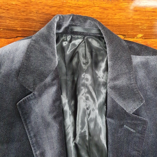 150 - An Armani men's Blazer. Black Velvet style, size 52 R. Pre-owned, excellent condition. Retails at €9... 