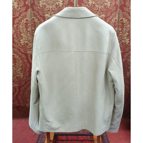 155 - A Paul Smith men's Jacket. Tan soft Leather, size medium. Pre-owned, good condition. Retails at €900... 