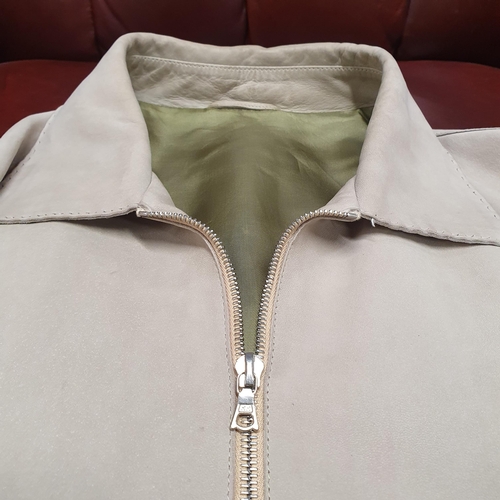 155 - A Paul Smith men's Jacket. Tan soft Leather, size medium. Pre-owned, good condition. Retails at €900... 