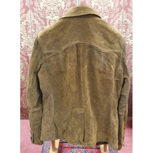 156 - An All Saints men's Jacket. Brown Suede, size small - medium.
Pre-owned, good condition. Retails at ... 