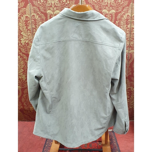 159 - A Eduardo Dressler men's Jacket. Grey soft faux Suede, size 50 . Pre-owned, excellent condition. Ret... 