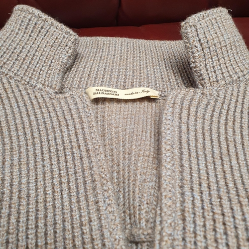 160 - A Maurizio Baldassari men's Cardigan Swacket. Grey Wool, size 50 . Pre-owned, excellent condition. R... 