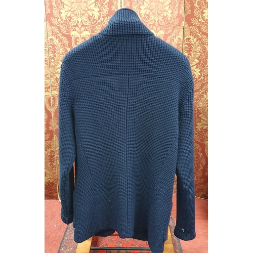 161 - A Maurizio Baldassari men's Cardigan Swacket. Navy Wool, size 50 . Pre-owned, excellent condition. R... 