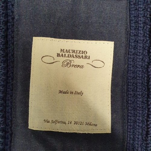 161 - A Maurizio Baldassari men's Cardigan Swacket. Navy Wool, size 50 . Pre-owned, excellent condition. R... 