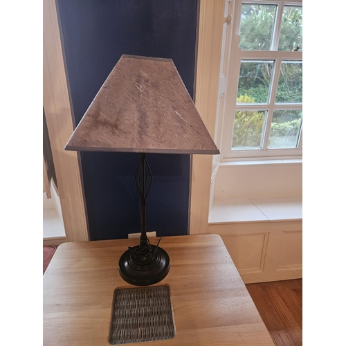 31 - A good Table Lamp along with another. H 53 x W 22 cm approx.