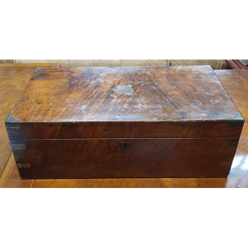 263 - A 19th Century Walnut writing Slope with fitted interior.
W 50 x D 26 x H 18 cm approx.