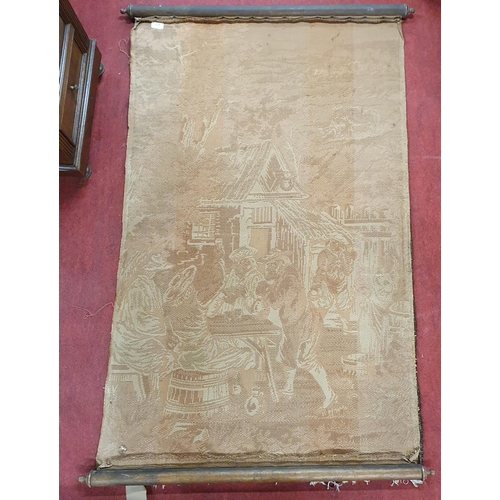 277 - A 19th Century wall hanging Tapestry used for a draught excluder on a door.
140 x 90 cm approx.