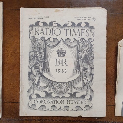 295 - A quantity of Vintage Newspapers reporting about the Cunard Line and Royalty etc.