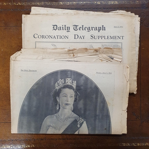 295 - A quantity of Vintage Newspapers reporting about the Cunard Line and Royalty etc.