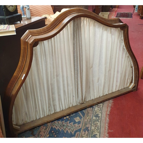 326 - A 19th Century Mahogany and Veneered Bed Canopy.
H 90 x W 120 cm approx.