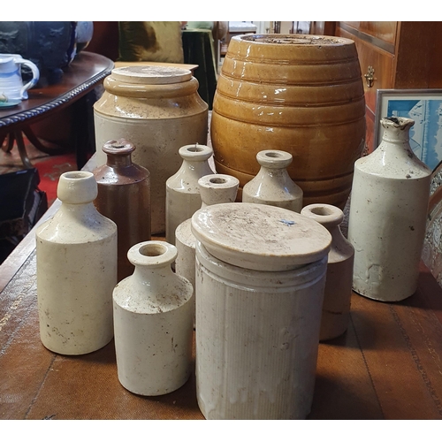 389 - A good quantity of Stoneware.