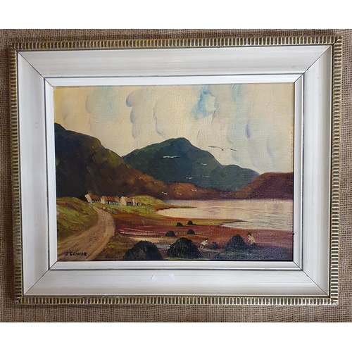 976 - An early 20th Century Oil on Board Near Carraroe, Connemara, Co Galway, signed lower left O'Connor.
... 