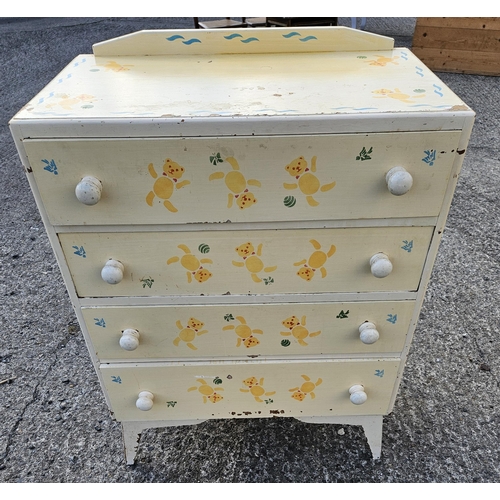 1019 - A Painted chest.