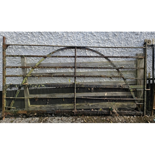 1085 - A large wrought Iron stock Gate, work required.