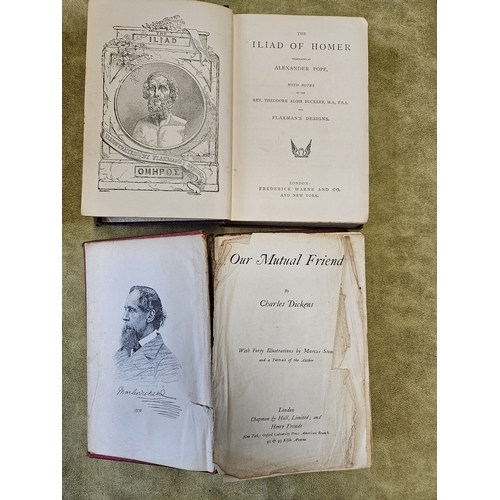 50 - Public General Acts in the reign of Queen Victoria 1870 & 1875 two volumes, three Charles Dickens no... 