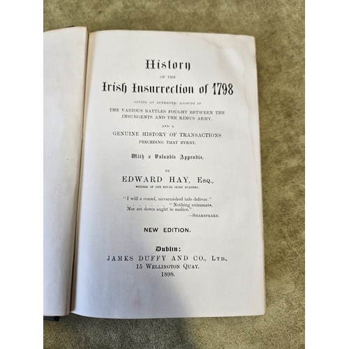 52 - History of the Irish Insurrection of 1798, Edward Hay R.I.A. Account of various battles fought betwe... 