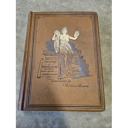 57 - The Works of William  Shakespeare illustrated by Gordon Browne with book plates (Complete Works), Ir... 